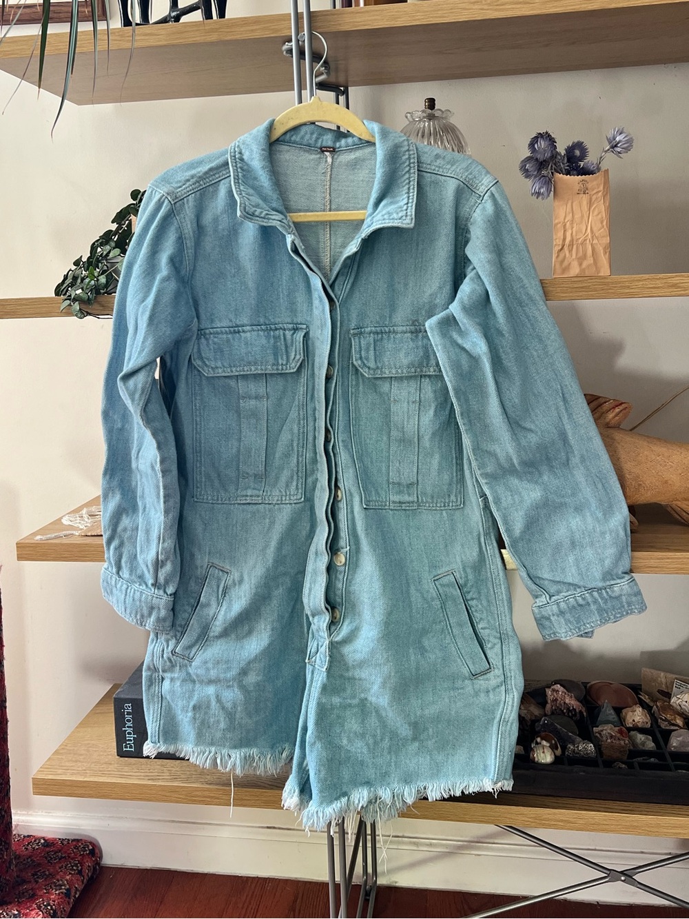 Free People Denim Romper